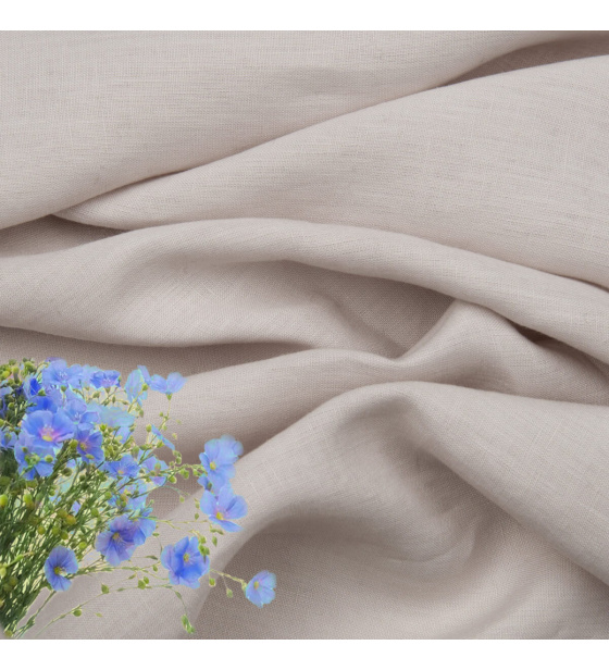 Lněná přírodní látka Julia barva sv. šedá 154 grm2 9106