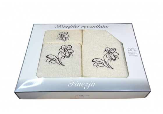 Sada froté ručníků 3 ks, barva Ecru