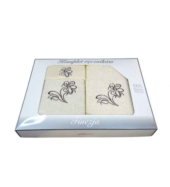 Sada froté ručníků 3 ks, barva Ecru