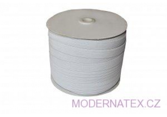 Guma prádlová šíře 15 mm bílá balení 50 m