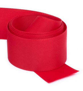 Rypsová stuha, barva Červená 30 mm balení 50 m