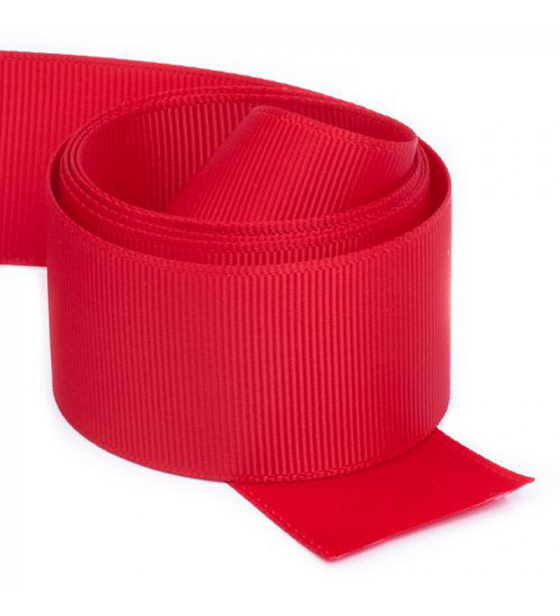 Rypsová stuha, barva Červená 30 mm balení 50 m