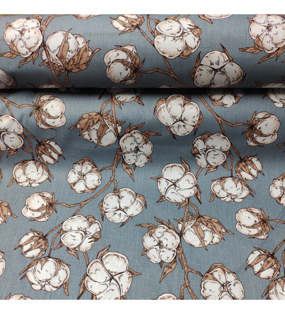 Dekorační dětská bavlněná látka vzor kytičky Bavlna