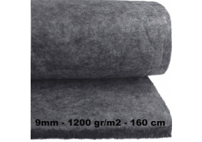Technický filc 9 mm barva Šedá, šířka 160 cm