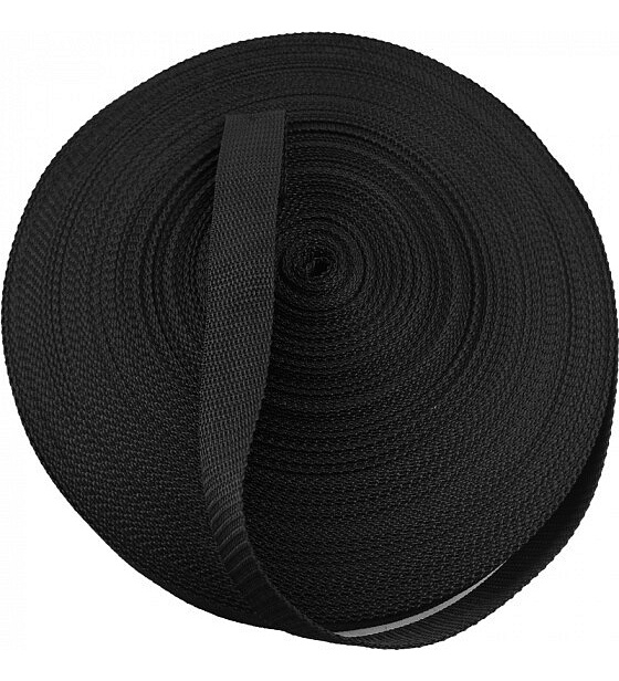 Polypropylénový popruh 10 mm černý (balení 50 m)