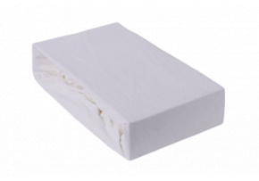 Prostěradlo s gumou 160x200 cm Jersey, barva Bílá Prostěradlo s gumou 160x200 cm Jersey, barva Bílá