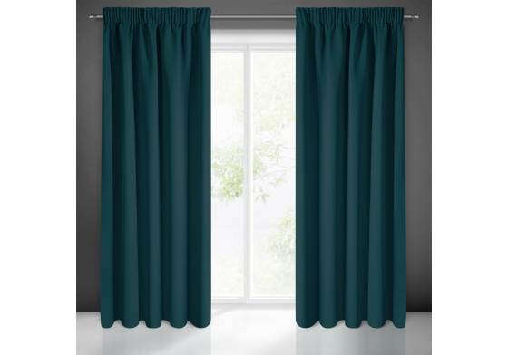 Zatemňovací závěs s řasící páskou PETROL 135X270 cm