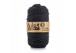 Bavlněná šňůra 5mm, 100m, antracit 360