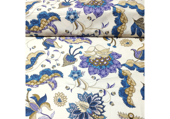 Bavlněná-látka-vzor-Poviev-bílé-fialová-111