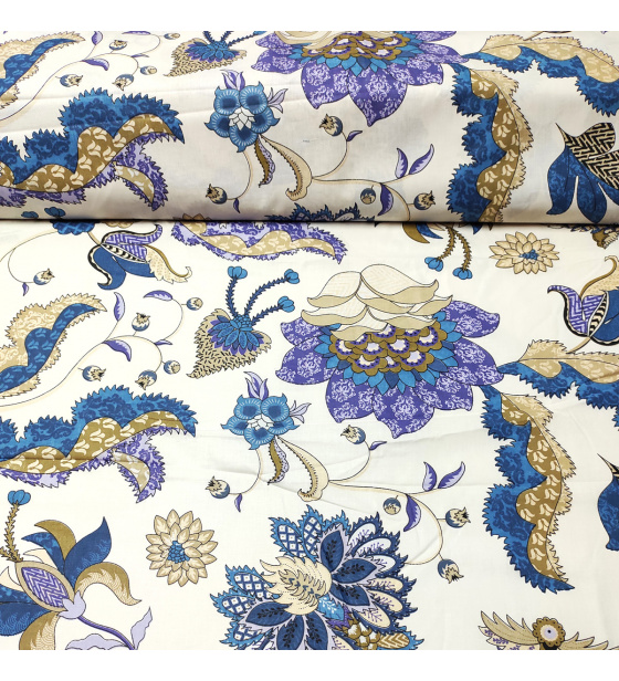 Bavlněná-látka-vzor-Poviev-bílé-fialová-111