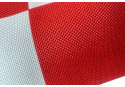 Venkovní látka na zahradní lehátka a houpací sítě, Bílo-Červená Šachovnice, 5x10 cm