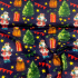 Vánoční bavlněná látka, metráž, šíře 160 cm, Vánoční Mikuláš