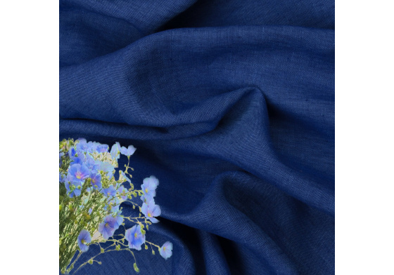 Lněná přírodní látka Julia barva granátová 154 grm2 2151-63