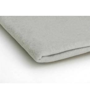 Polar fleece látka 200 g/m², šířka 150 cm, světle šedý melanž, metráž