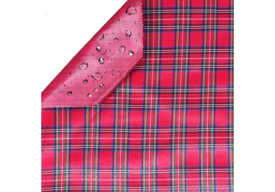 Vodu odpuzující látky kodura vzor Kostka  červená