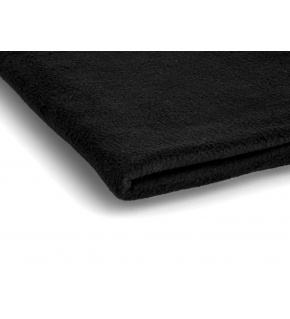 Polar fleece látka 200 g/m², šířka 150 cm, černý, metráž