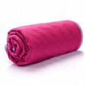 Serviette de sport à séchage rapide 75x150 en microfibre, couleur rose