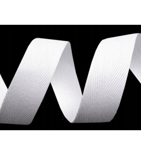 Lemovací proužek BAVLNA 30 mm barva bílá