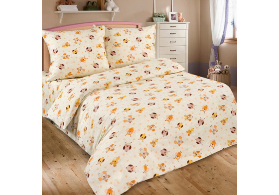 Bavlněné látky, metráž. Sovy Hnědé na Krémovém