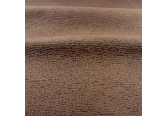 Eco-leather Largo Brown, upholstery fabric on a backing, coarse, by the meter
