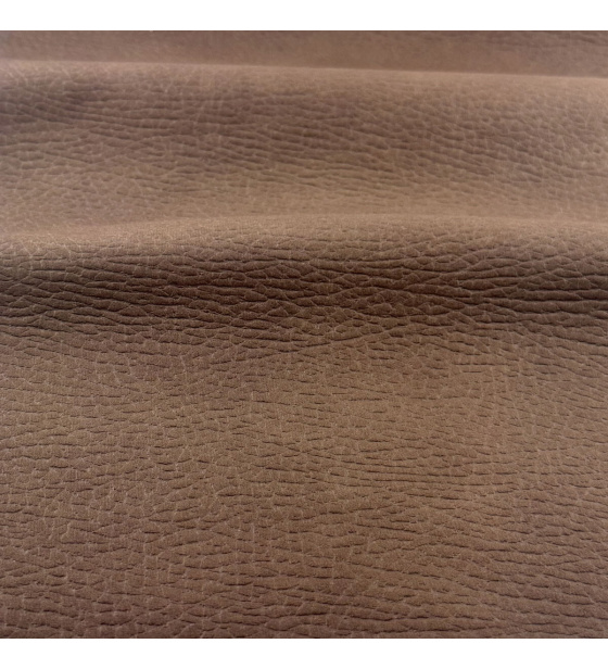 Eco-leather Largo Brown, upholstery fabric on a backing, coarse, by the meter