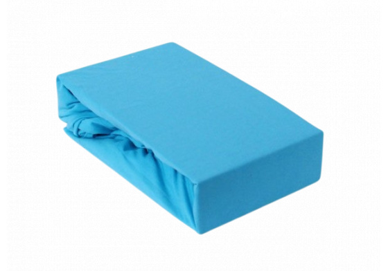 Exclusive Jersey prostěradlo 90x200 cm barva Tyrkys