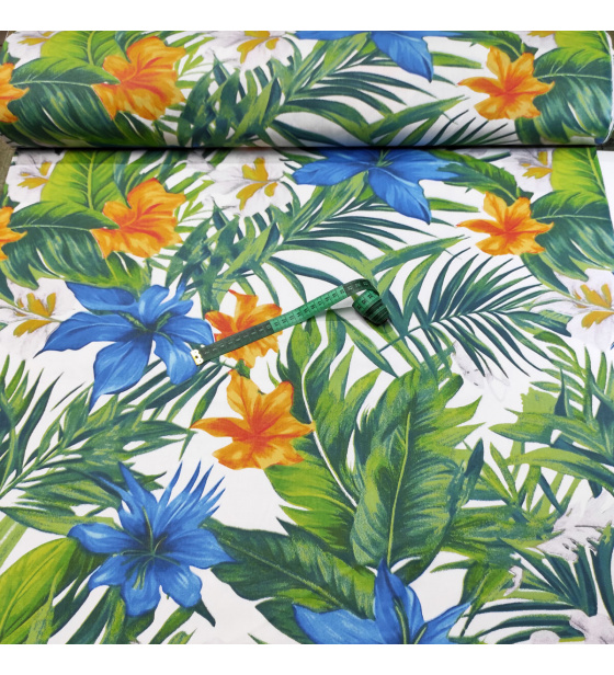 Bavlněná látka Džungle Zelené