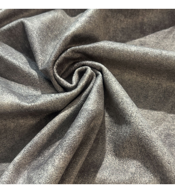 Velvet upholstery fabric, Infinity, Stone