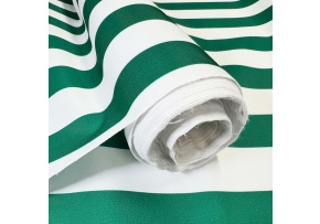 Venkovní látka na zahradní lehátka a houpací sítě, Bílo-Zelená, 5 cm