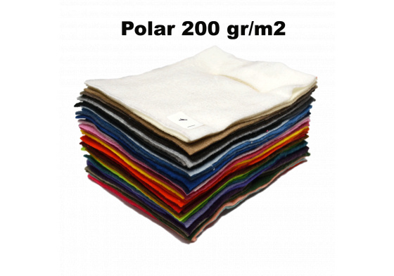 Vzorník látek Polar (Mikrofleece) 200 gr/m2, 15x20 cm