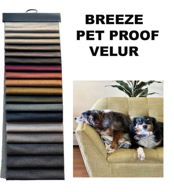 Vzorník čalounických látek Breeze, 15x20 cm