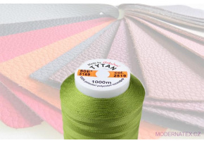 Čalounická šicí nitě TYTAN 60E 1000 m zelená barva 2519