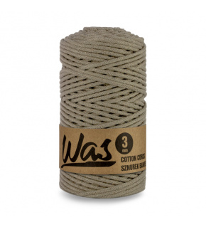 Bavlněná šňůra 3mm, 100m, TM. BEŽOVÁ