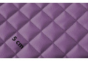 Ekokůže barva fialová prošívaná, koženka metráž
