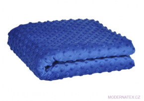 Látka mikroplyš Minky 380 Puntík, barva Chaber