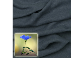 Přírodní lněná látka Oskar, Granátová, 265 gr/m2