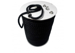 Bavlněno-Polyesterové lano 5 mm x 10 m, barva černá