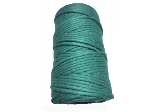 Šňůra pletená bavlněná barva zelená 40 m