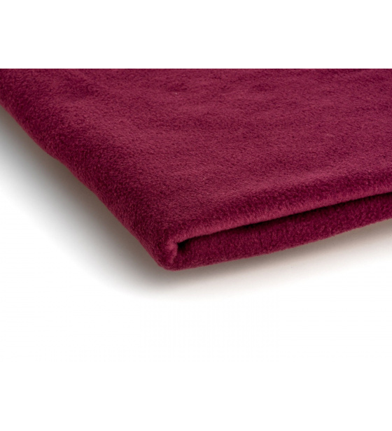 Polar fleece látka 200 g/m², šířka 150 cm, bordový, metráž
