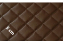 Ekokůže barva Hnědá prošívaná ultrazvukem, koženka metráž