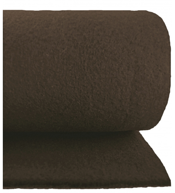 Technický filc 4 mm barva Hnědá, šířka 155 cm
