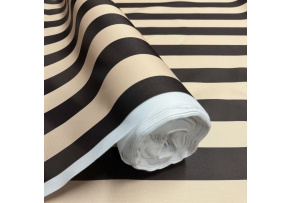 Venkovní látka na zahradní lehátka a houpací sítě, Béžovo-Čokoládová, 5 cm