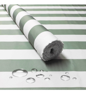 Voděodolná látka Premium, 190 g/m², šíře 160 cm, proužky šedozelené