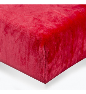 Prostěradlo mikroflanel barva Červená 140x200