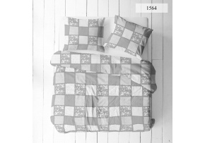 Flanelové povlečení na zip, barva Šedá, 140x200 cm