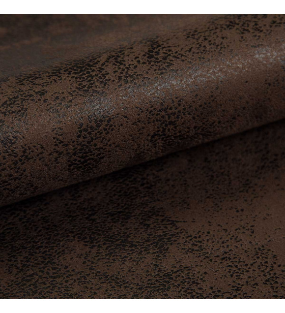 Eko kůže Madagaskar, měkký potahový materiál, čokoládová, metráž