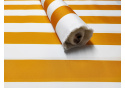 Tissu imperméable PREMIUM couleur rayures jaunes blanches