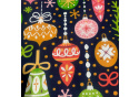 Tissus en coton de Noël au mètre, 160 cm motif Noël 22 grenat