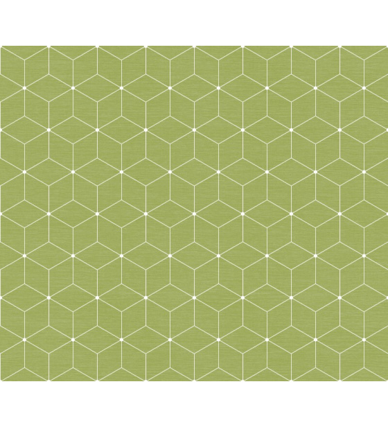Velurové potahové látky s potiskem, Krychle na Zeleném