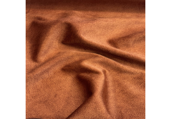 Velurová potahová látka Salvador Rust pro nábytek, metráž - Pet Proof